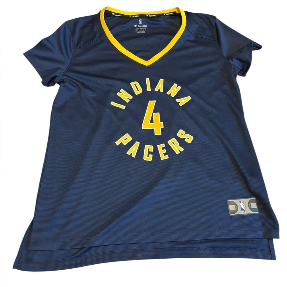Fanatics Women's‎ Victor Oladipo Indiana Pacers T-Shirt Navy Blue Size M